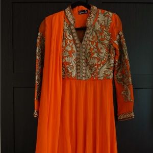 Gorgeous anarkali suit with matching bottoms (churidar)